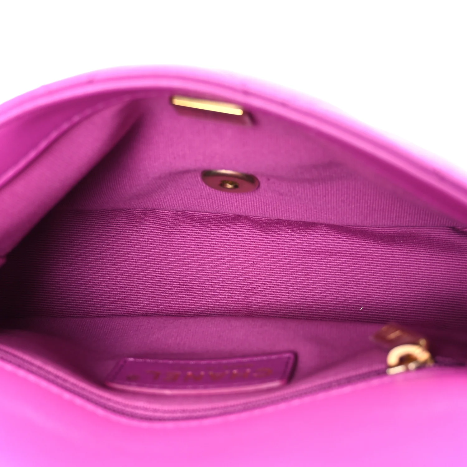 Lambskin Quilted CC Small Dynasty Flap Purple