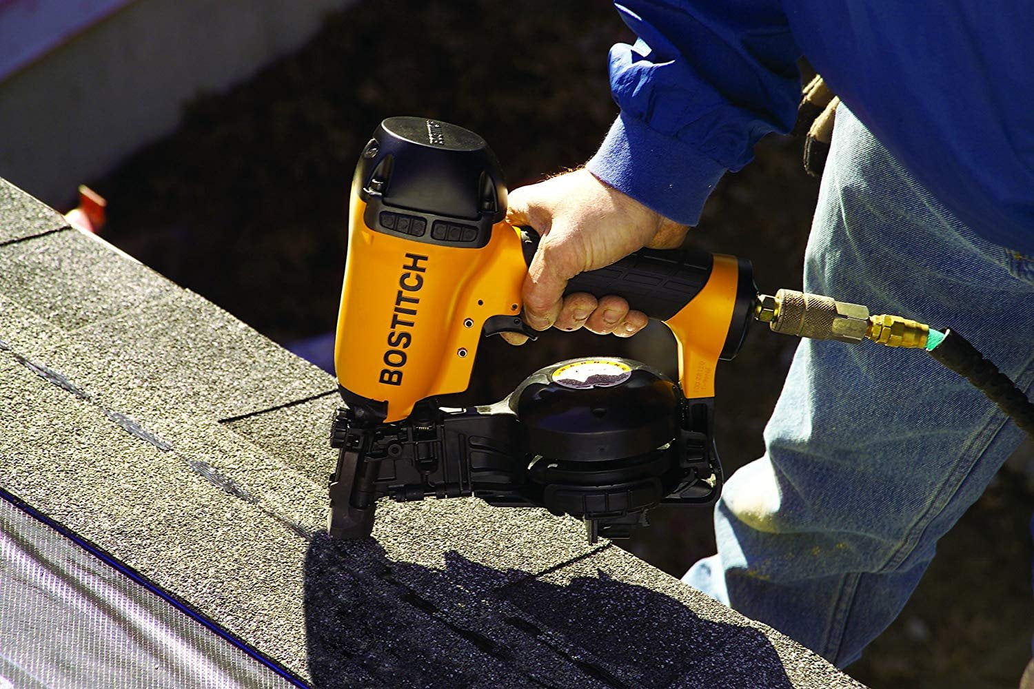 BOSTITCH RN46 Pneumatic Coil Roofing Nailer Nail Gun 120 PSI