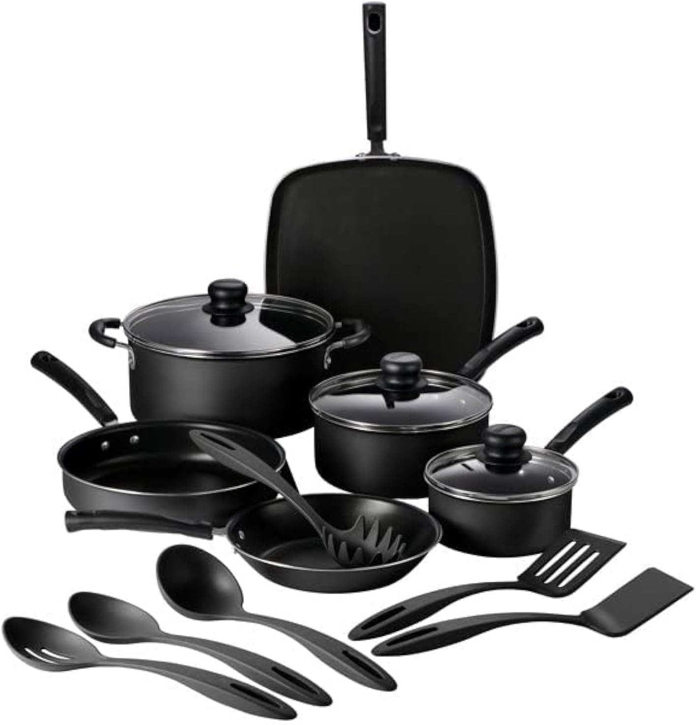 Tramontina Primaware 15-Piece Non Stick Pots and Pans Set, Storm