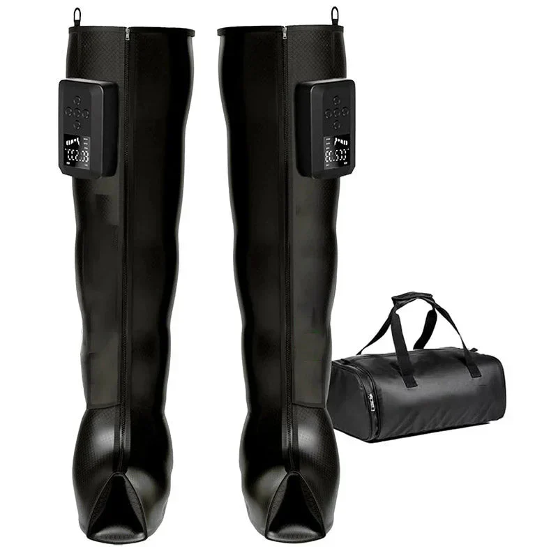 Air Compression Recovery System, Cordless Leg Massager for Circulation, Rechargeable Recovery Boots for Improved Circulation & Lymphatic Drainage