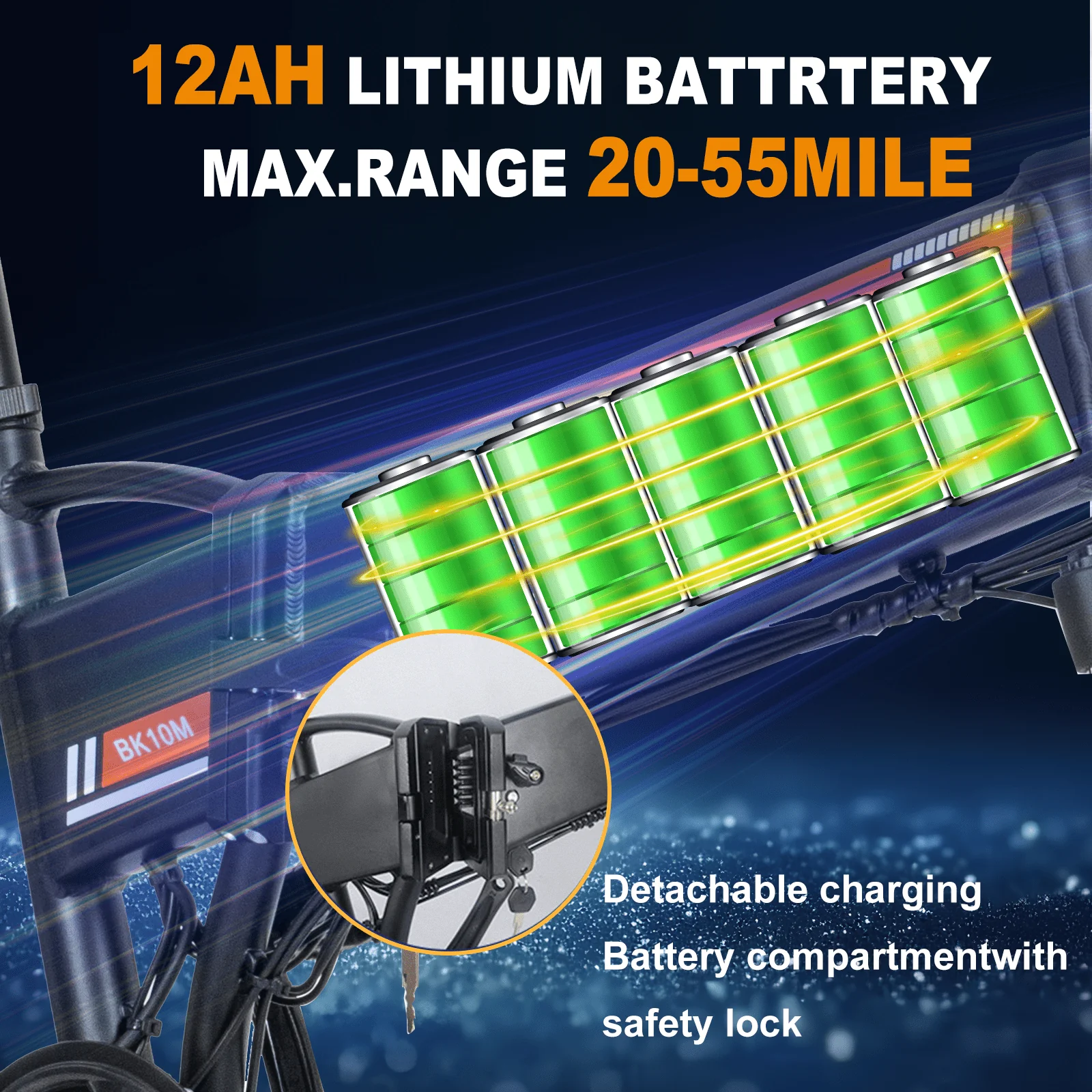 COLORWAY 750W Electric Bike for Adults, 20x4.0