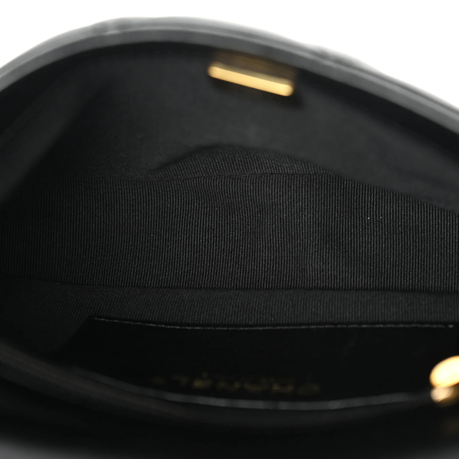 Lambskin Quilted Small Funky Town Flap Black