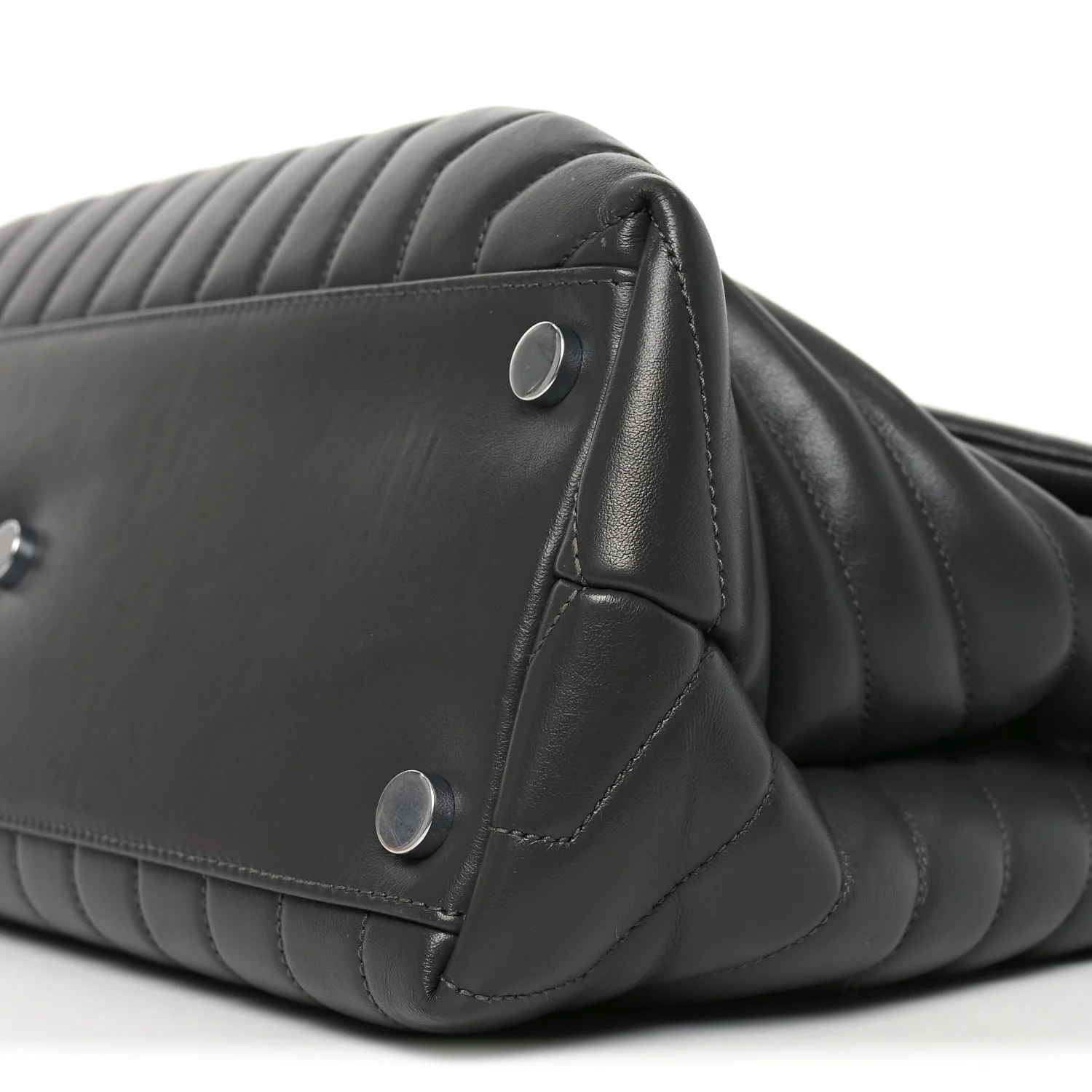 Calfskin Y Quilted Monogram Large Loulou Chain Satchel Earth