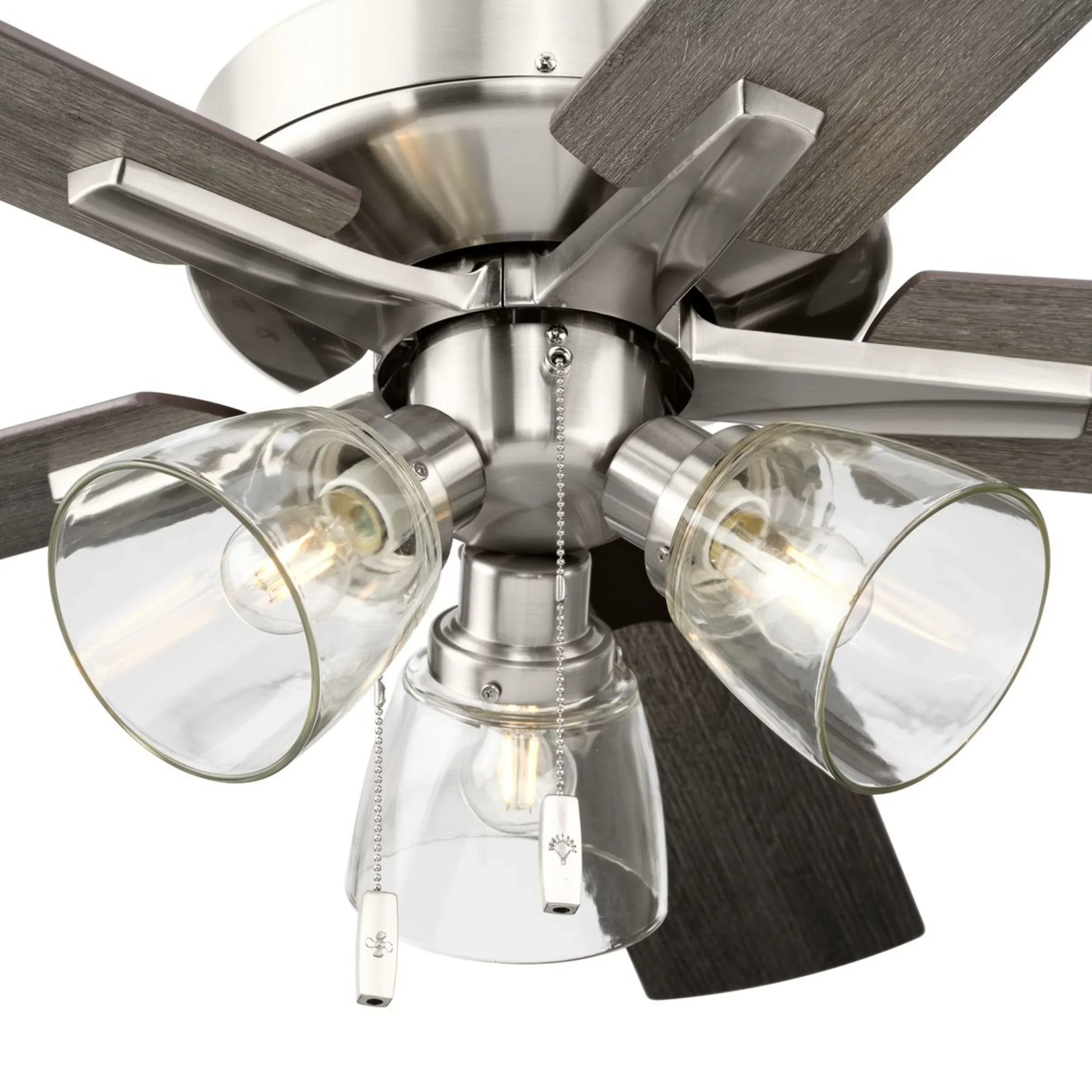 Better Homes & Gardens 52 Bronze Transitional Ceiling Fan, 5 Reversible Blades, 3 LED Bulbs Included