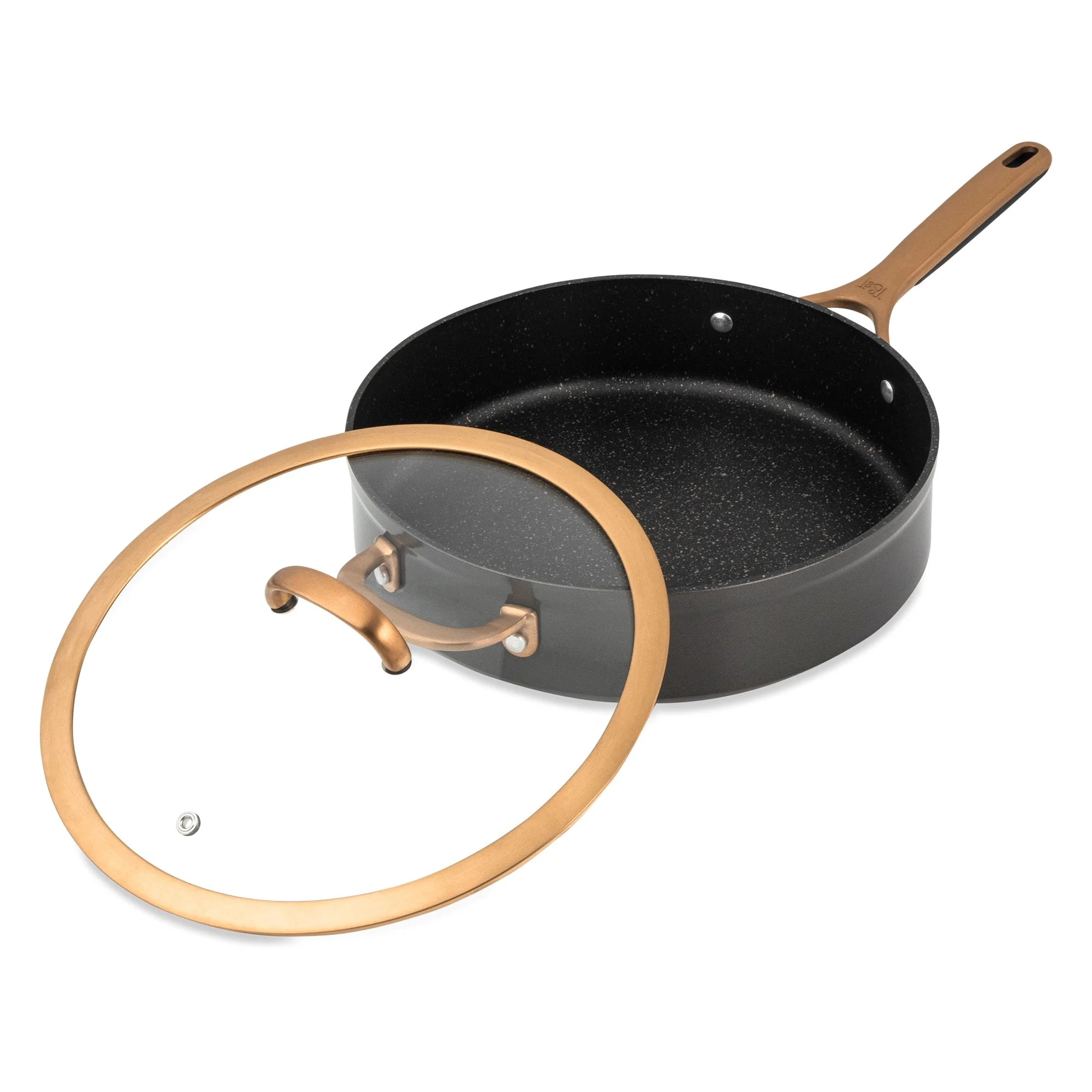 Thyme & Table Supreme 12 - Piece Non - Stick Cookware Set, Pots and Pans Set - Bronze