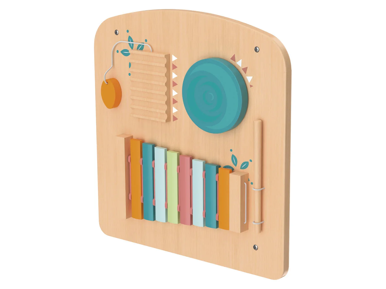 Playtive Jeu mural en bois vritable, 2 pices