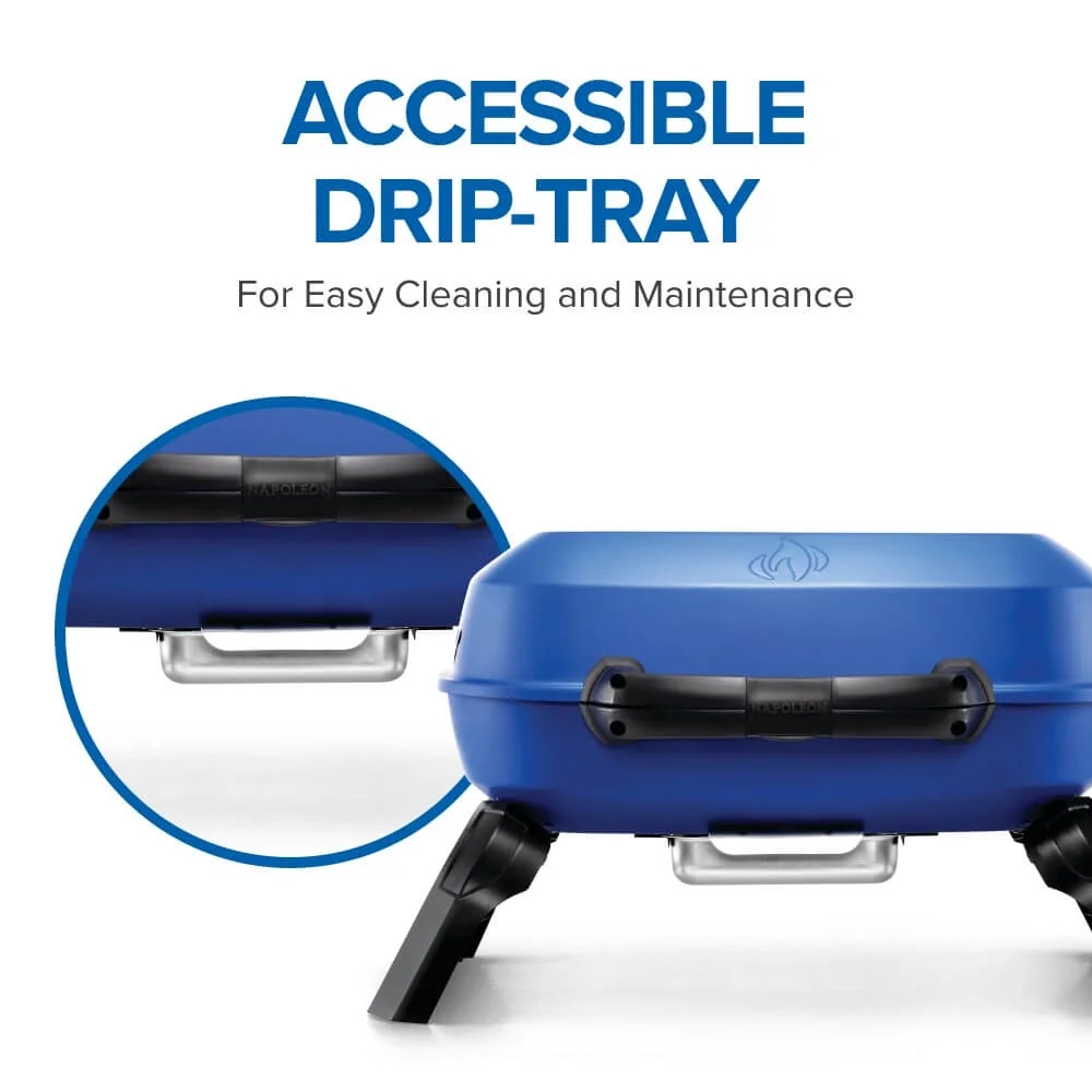 TravelQ 240 1-Burner Portable Propane Gas Grill in Blue(Blue) - Image 5