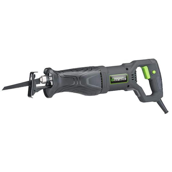 7.5 Amp Variable Speed Reciprocating Saw with Wood/Metal Cutting Blades. Quick Change and Adjustable Pivot Shoe
