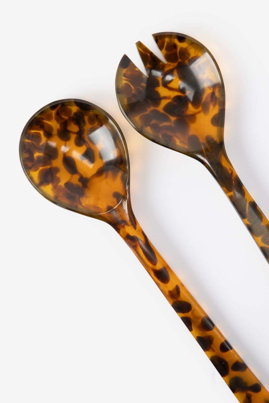 Donkerbruin slabestek met leopard print