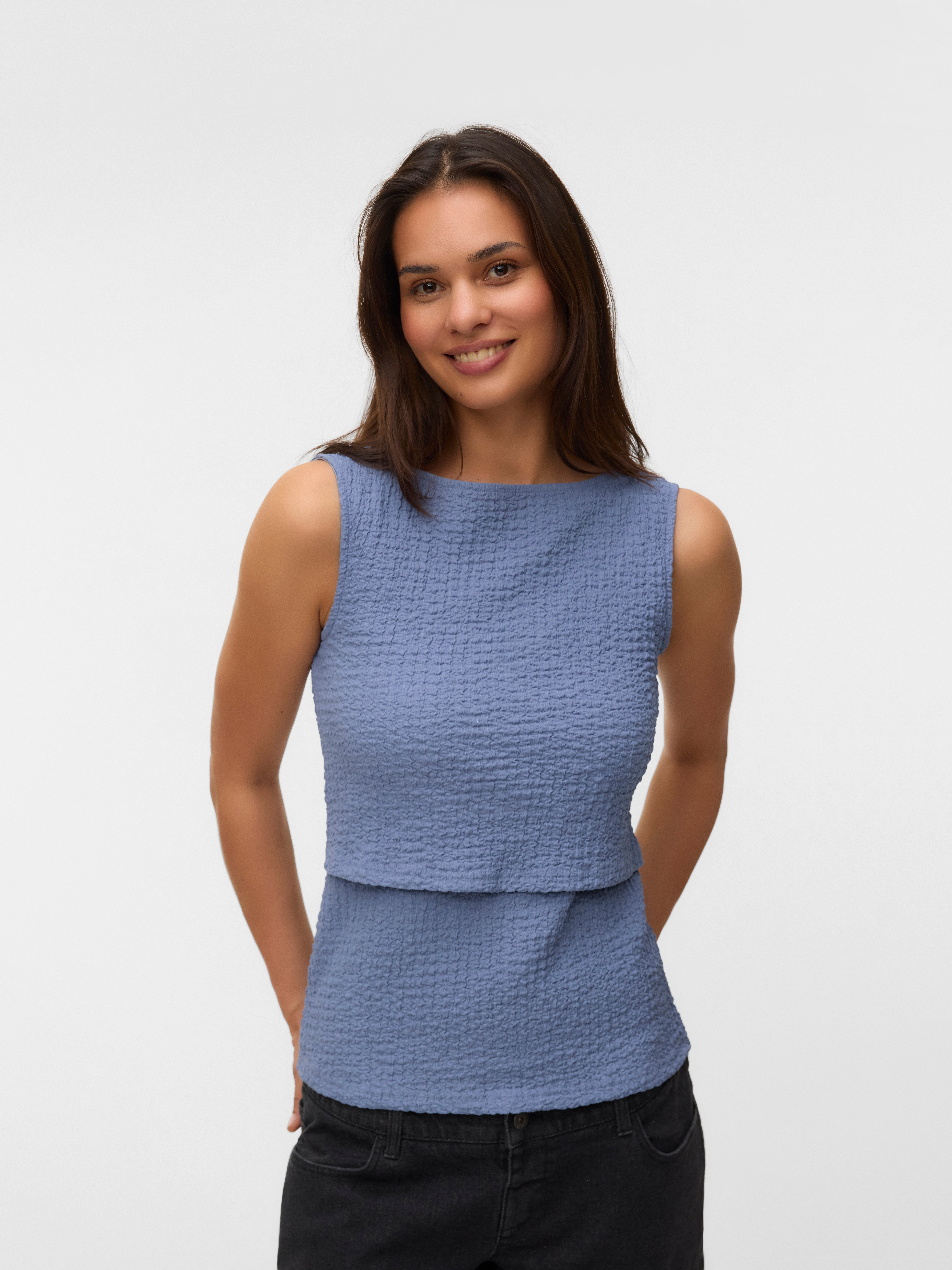 VERO MODA® Bodycon Fit Boat neck Top