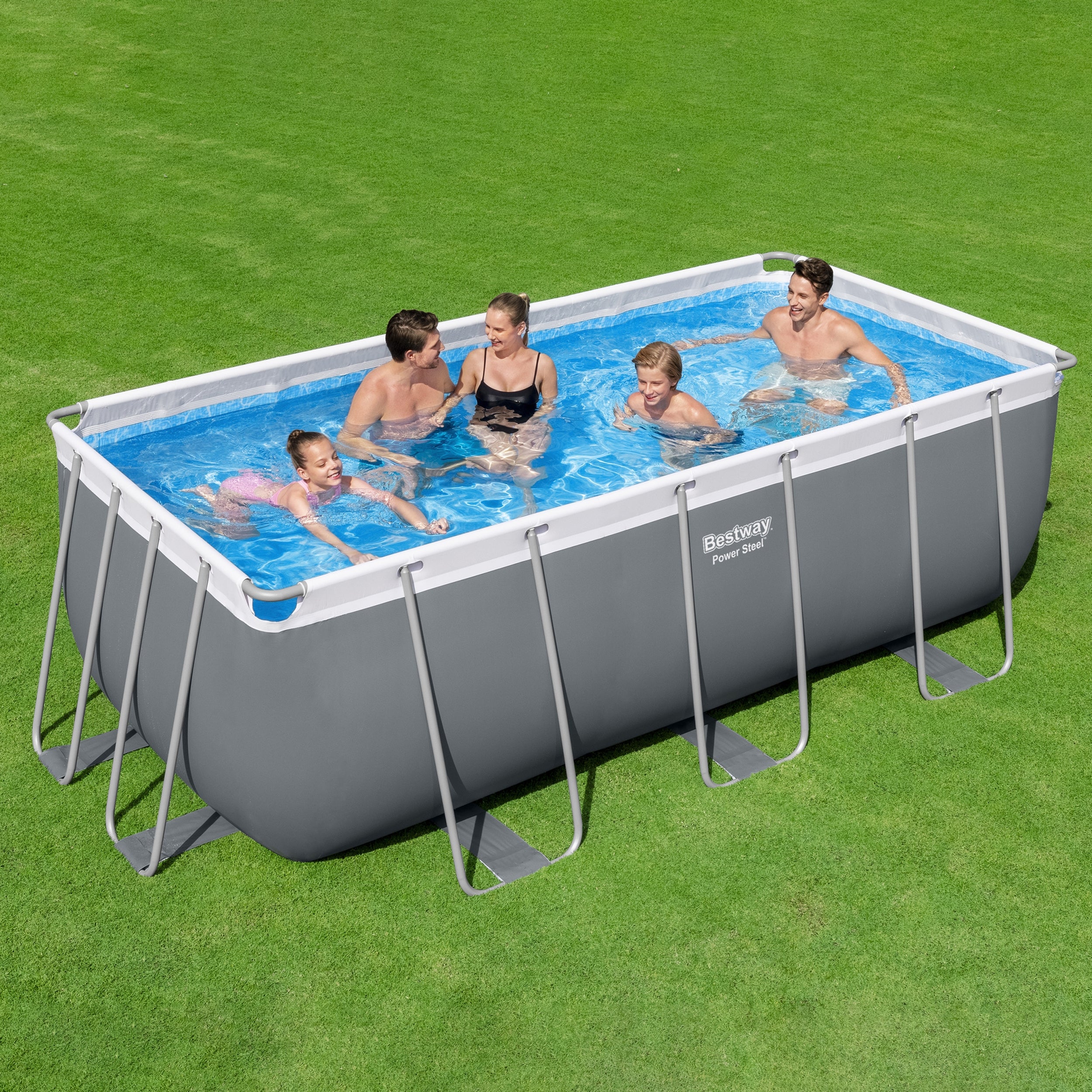 BESTWAY - Piscina Fuori Terra Rettangolare Steel Pro MAX™ - altezza 122x412x201 cm