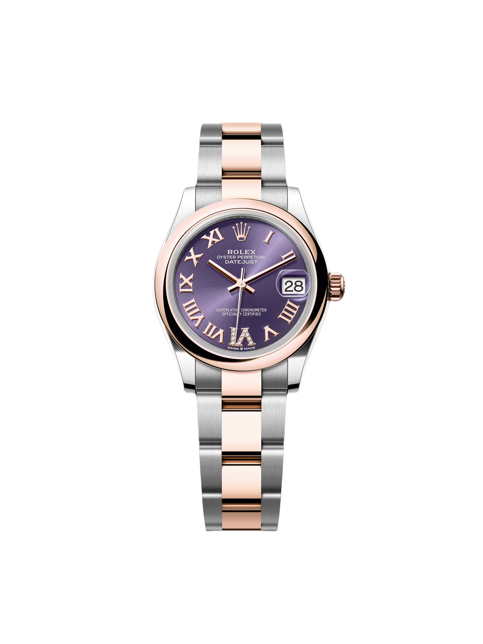【Super Clone】RLX Datejust m278241-0019/0020 Aubergine 31mm Dial Oyster Bracelet Watch