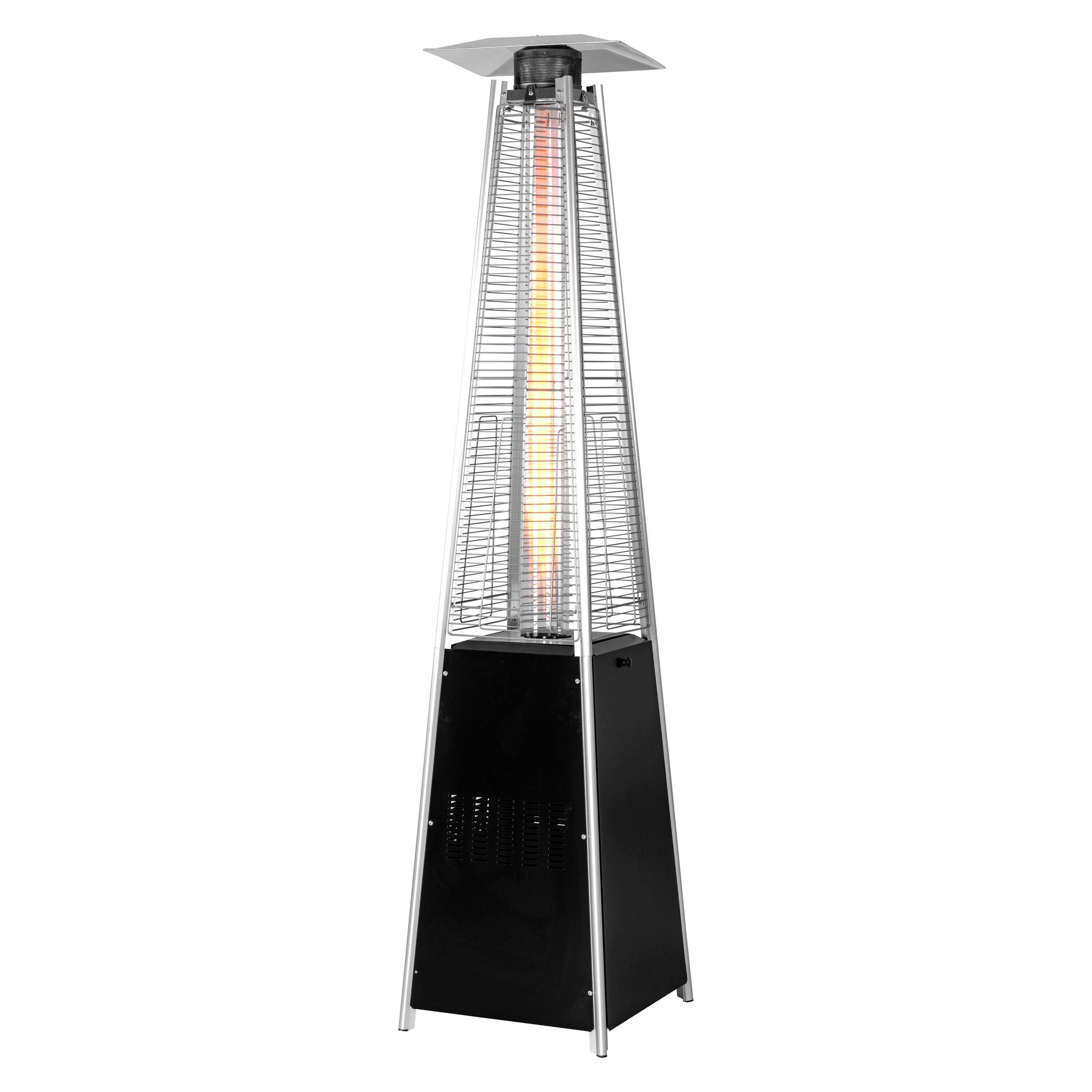 Nuu Garden 48000-BTU Black Steel Floorstanding Liquid Propane Patio Heater | AH001