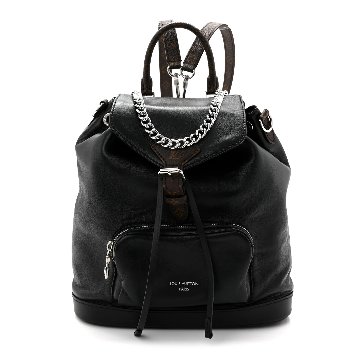 Lambskin Monogram Montsouris Vibe PM Black