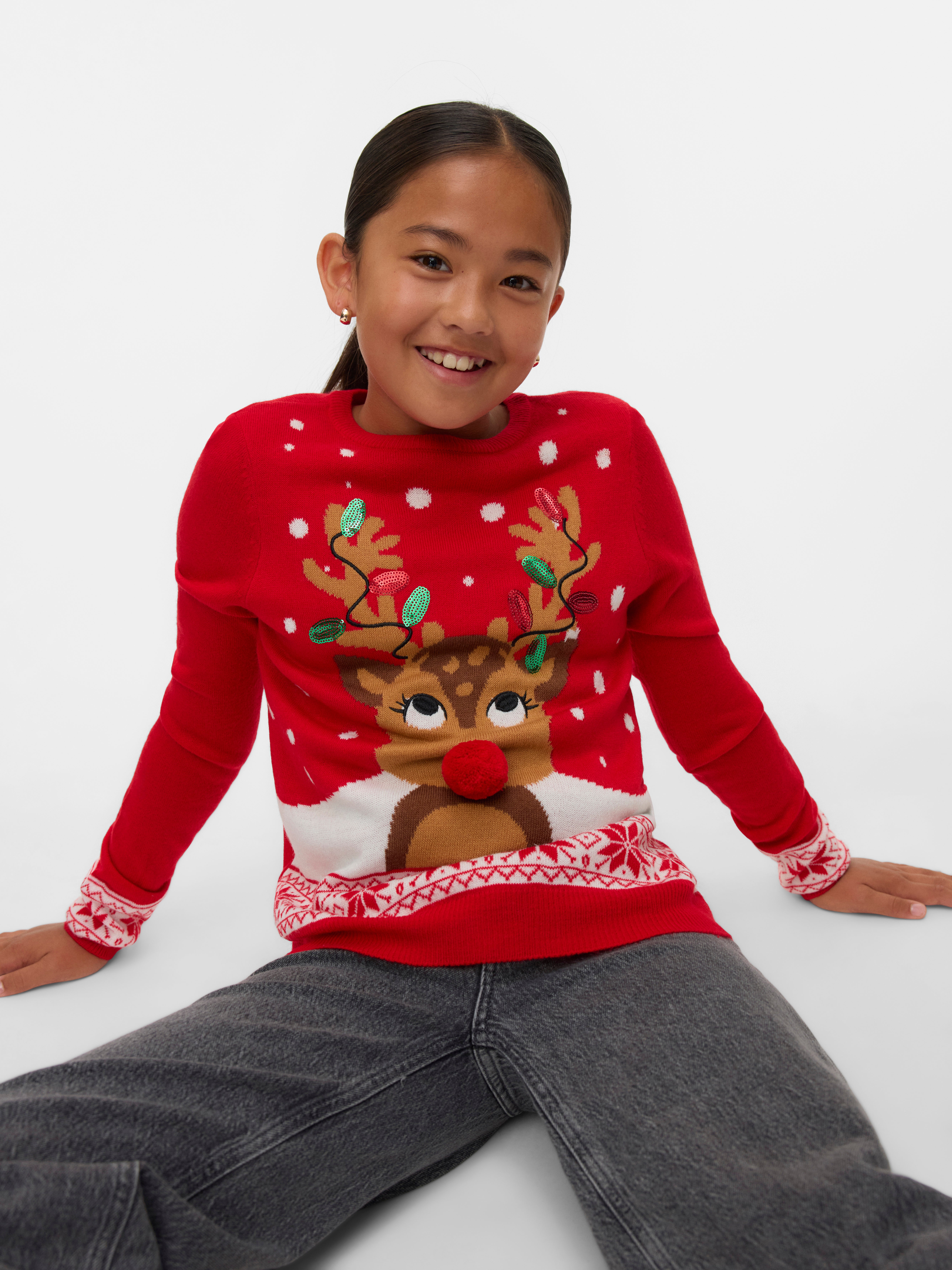 VERO MODA® VMFROSTYDEER Knitted pullover