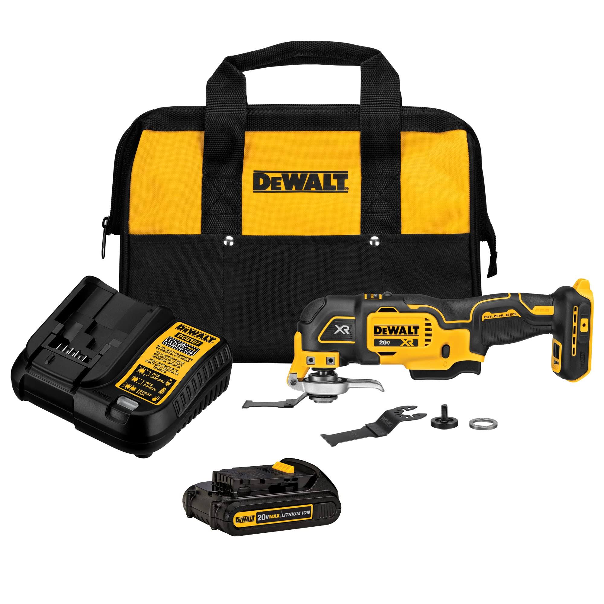 DeWalt DCS356C1 20V Max XR 3-Speed Cordless Oscillating Multi-Tool Kit