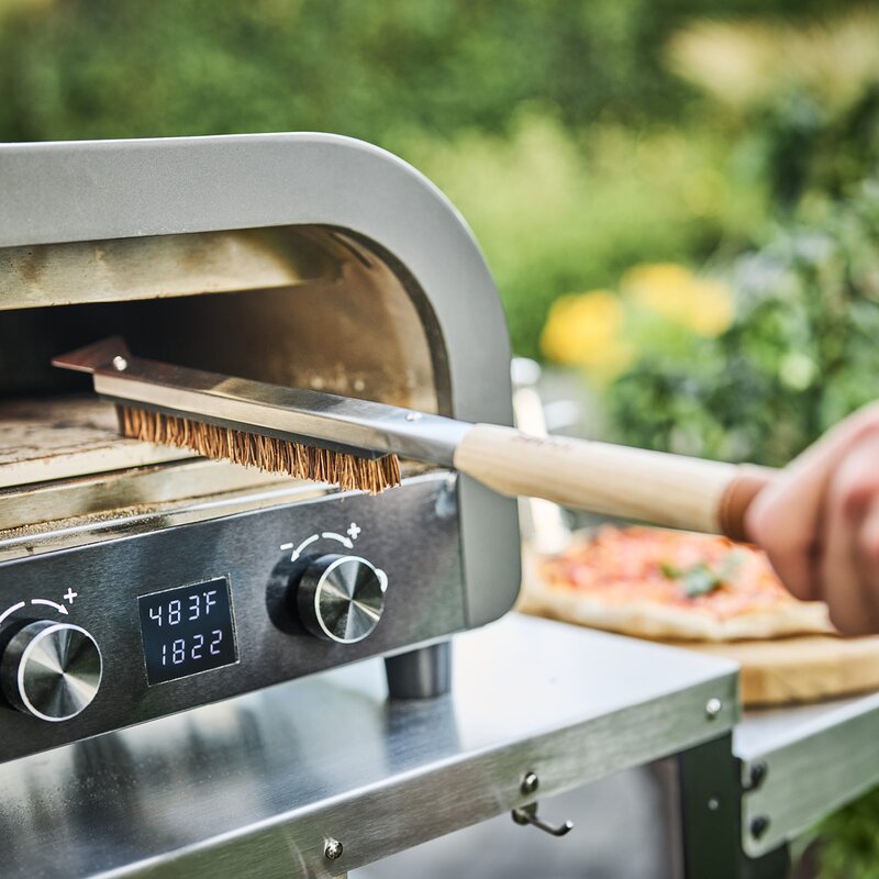 Napo børste til pizzastein eik