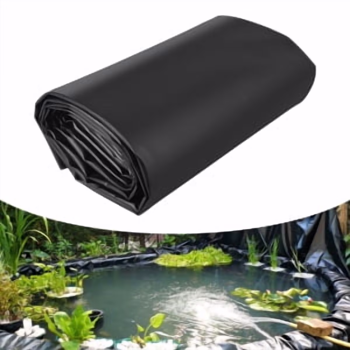 Pond Liner,45 Mil Fish Pond EPDM Rubber Liner,Pond Liners for Outdoor Ponds,Garden Fountain,Waterfall,Easy to Cut