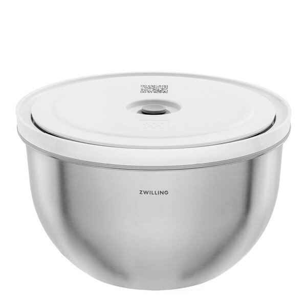 Fresh & Save vakuumskål i rustfritt stål med lokk 4L 24 cm