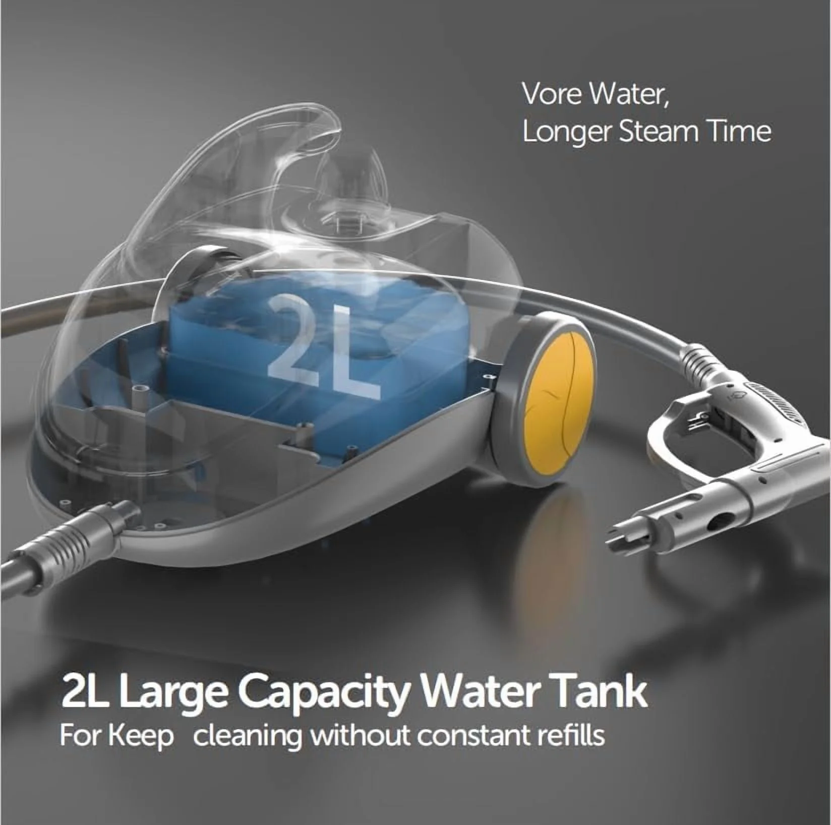 Steam Cleaner with 28-in-1 powerful,Applicable to different floor materials Strong rotational force and convenient to use - Image 4