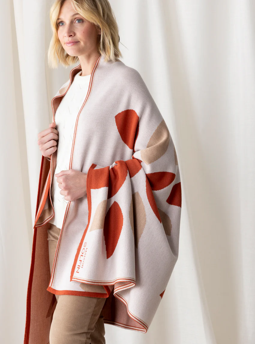 Plaid adulte en laine mérinos beige
