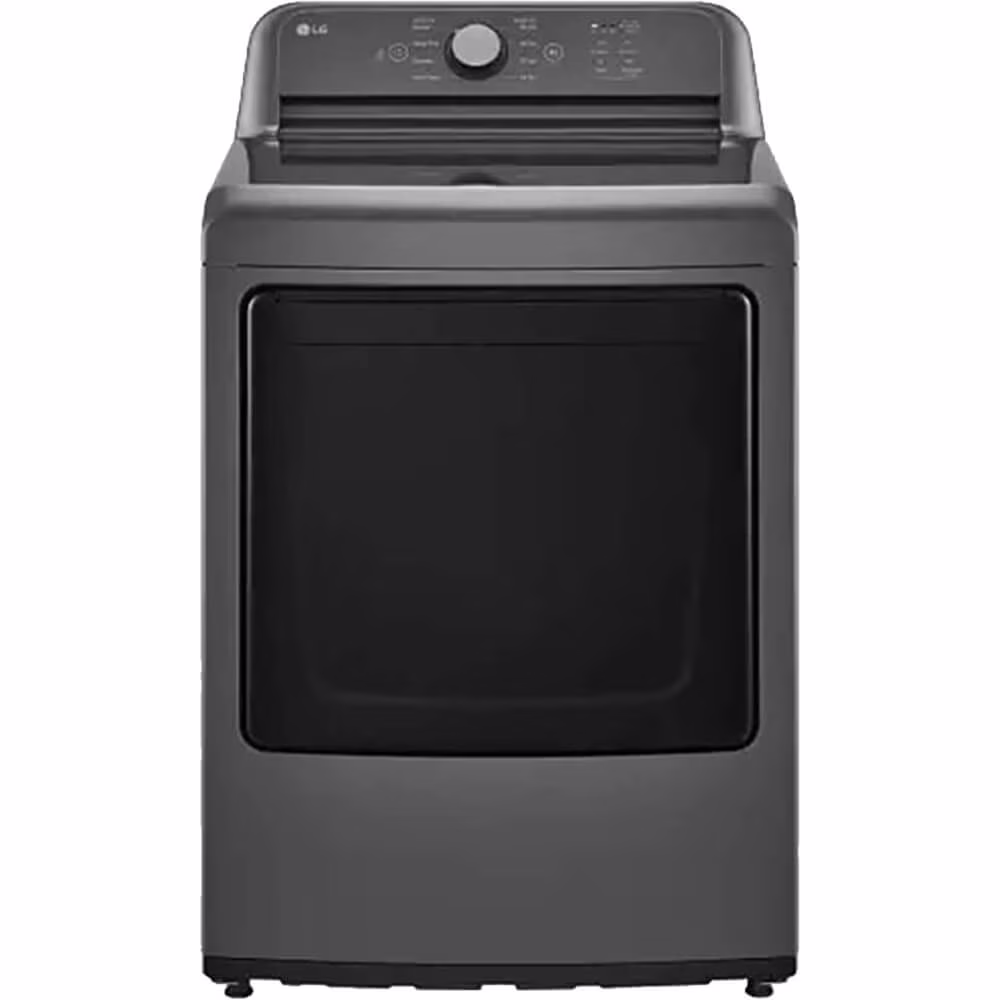 LG DLE6100M 7.3 Cu. Ft. Monochrome Gray Front Load Smart Electric Dryer