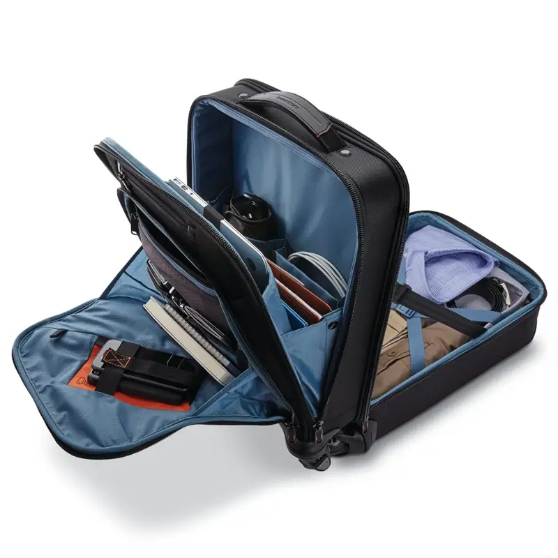 Black Pro Vertical Spinner Mobile Office Wheeled Briefcases | 1764-QHREF - SAMSONITE OUTLET