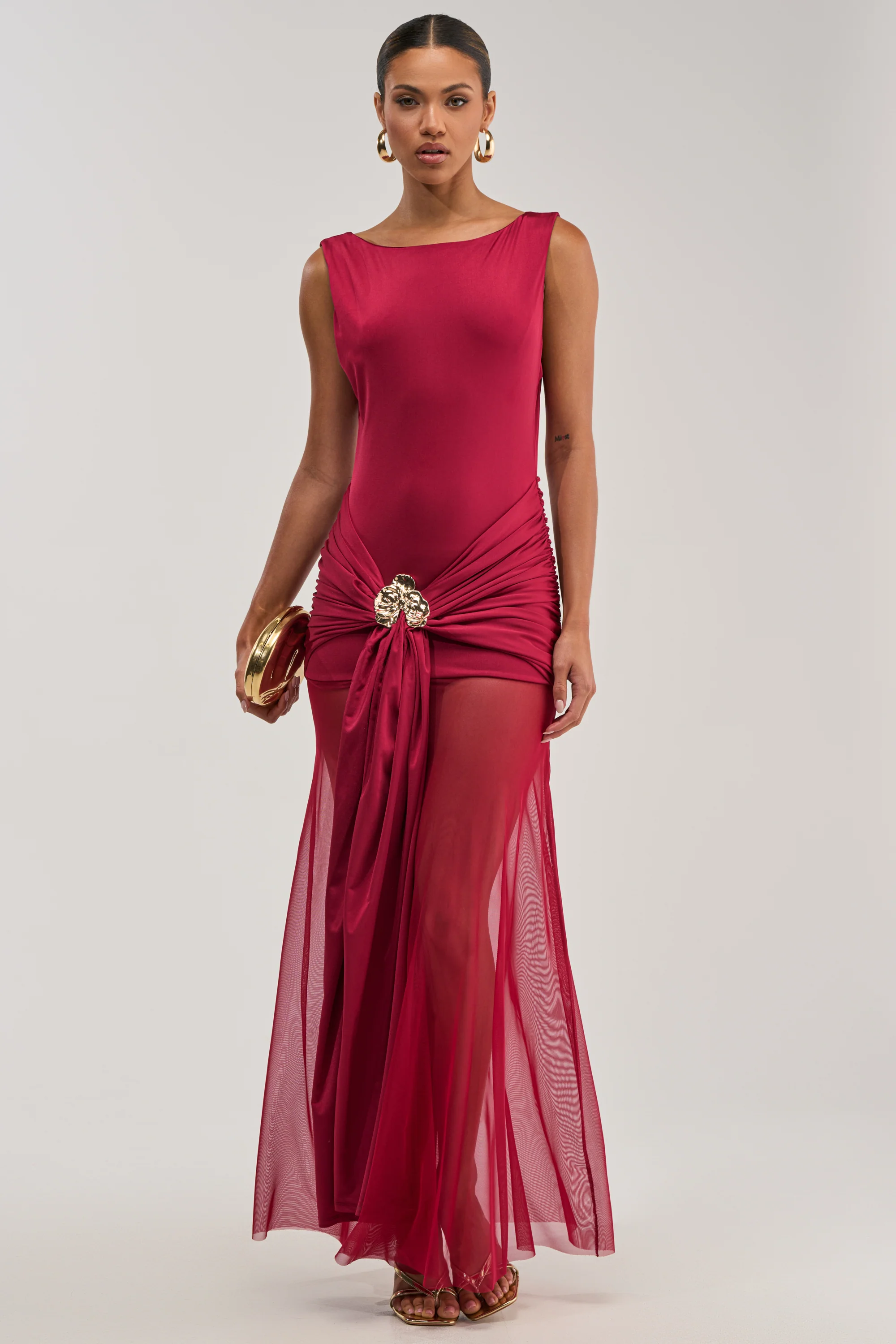 CHAMPAGNE TOAST MAXI DRESS - Akira Store
