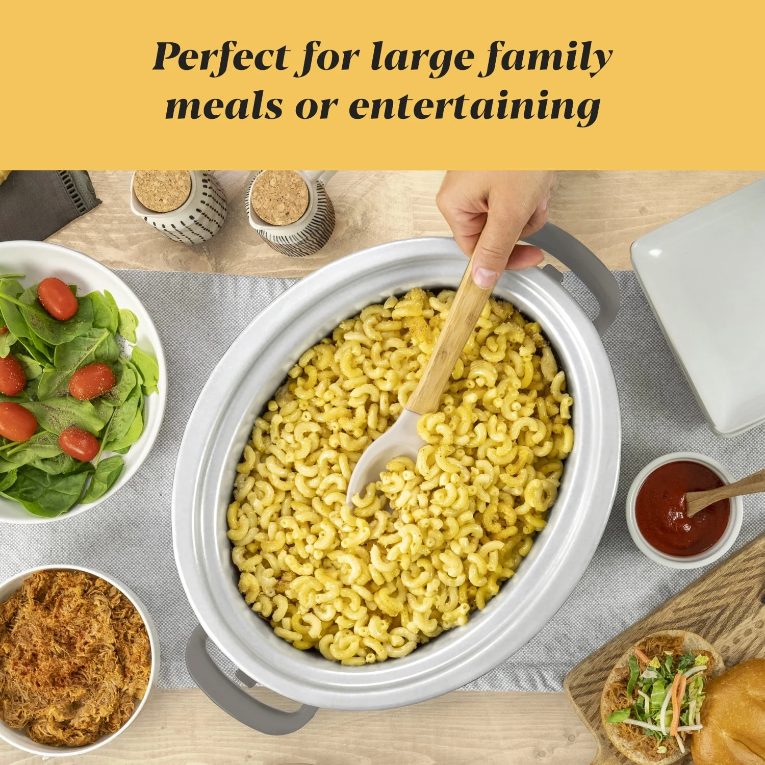 Crockpot 7 - Quart Cook and Carry Programmable Slow Cooker, Grey