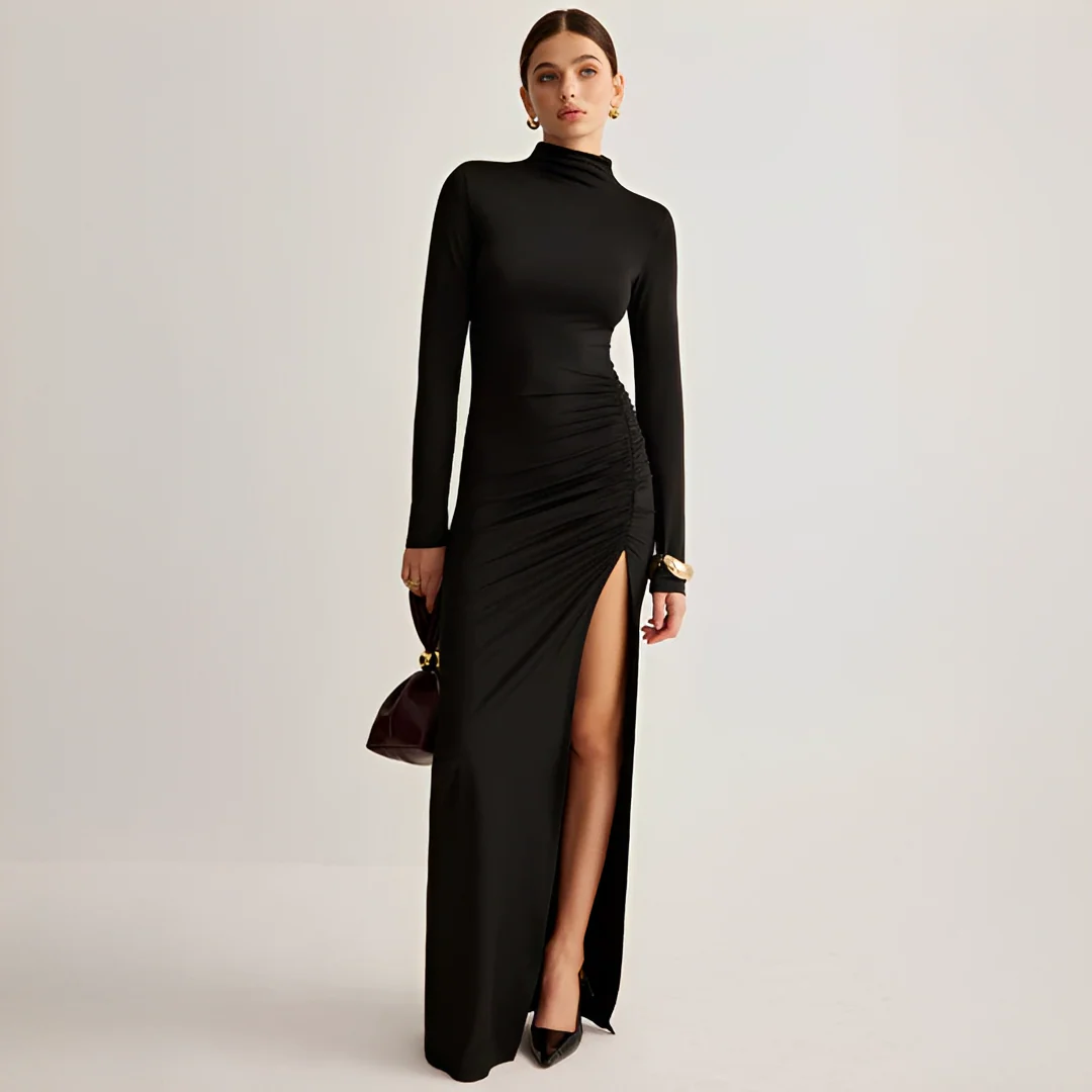 Marian - Robe Maxi Élégante avec Fente