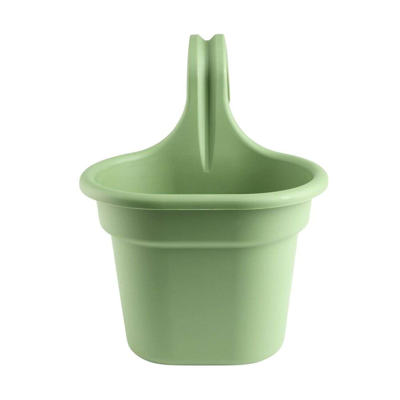 Pot de fleurs pour balcon plastique jaune 20,5x16xH26cm