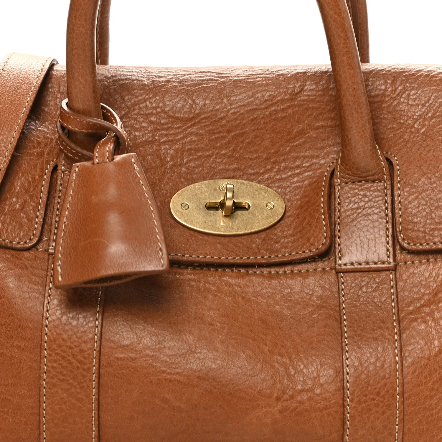 Natural Leather Small Bayswater Oak