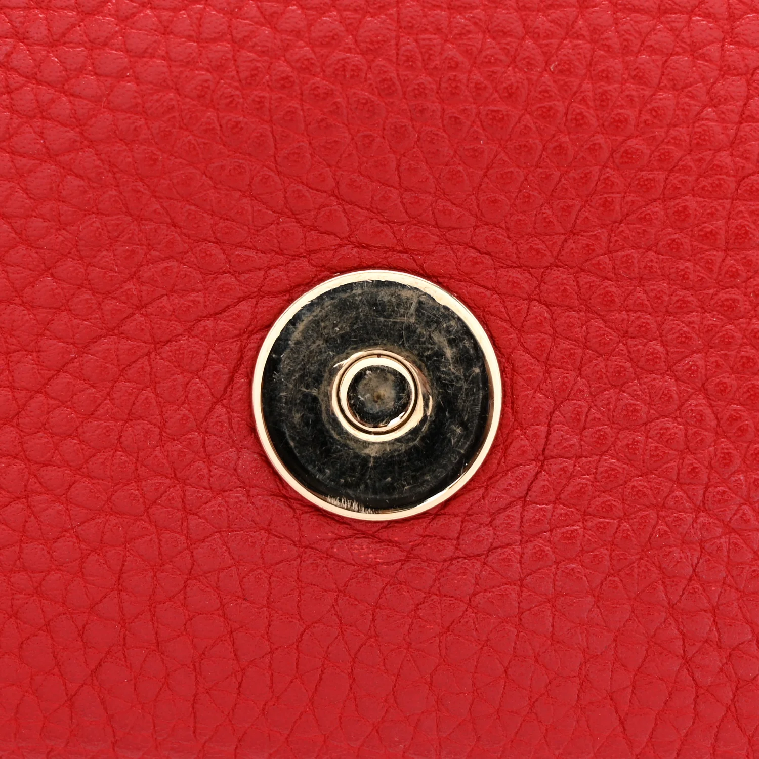 Pebbled Calfskin Medium Soho Flap Crossbody Tabasco Red