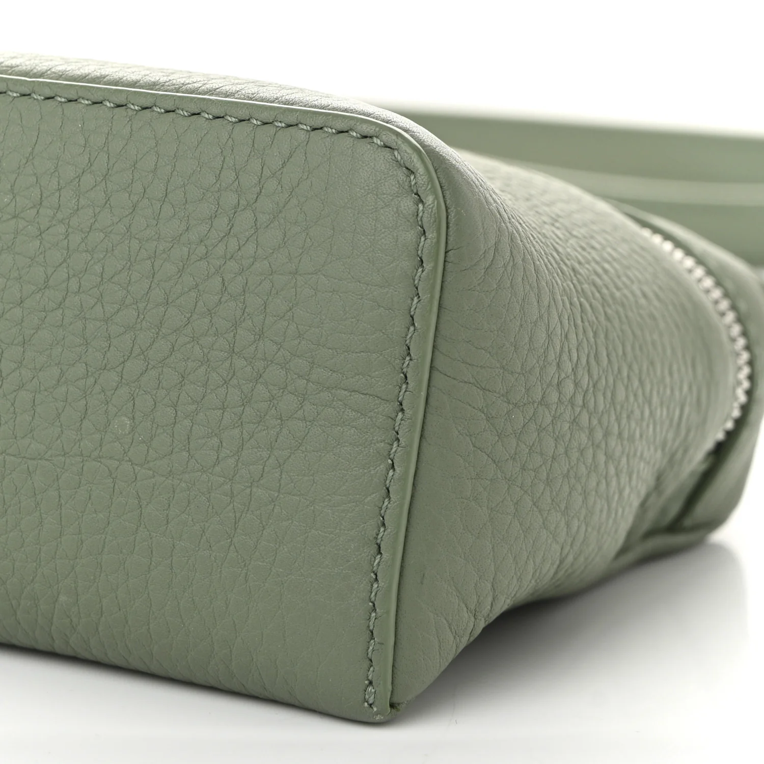 Grained Calfskin L19 Extra Pocket Pouch Sage Brush Leaves