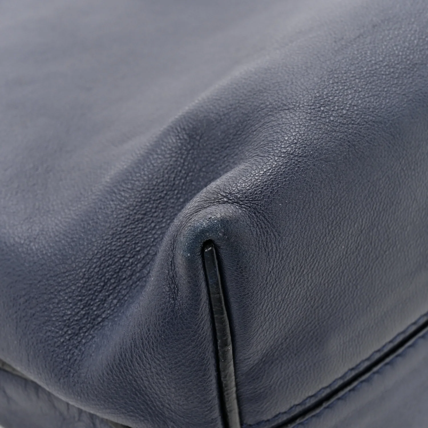 Calfskin Mini Flamenco Knot Clutch Abyss Blue