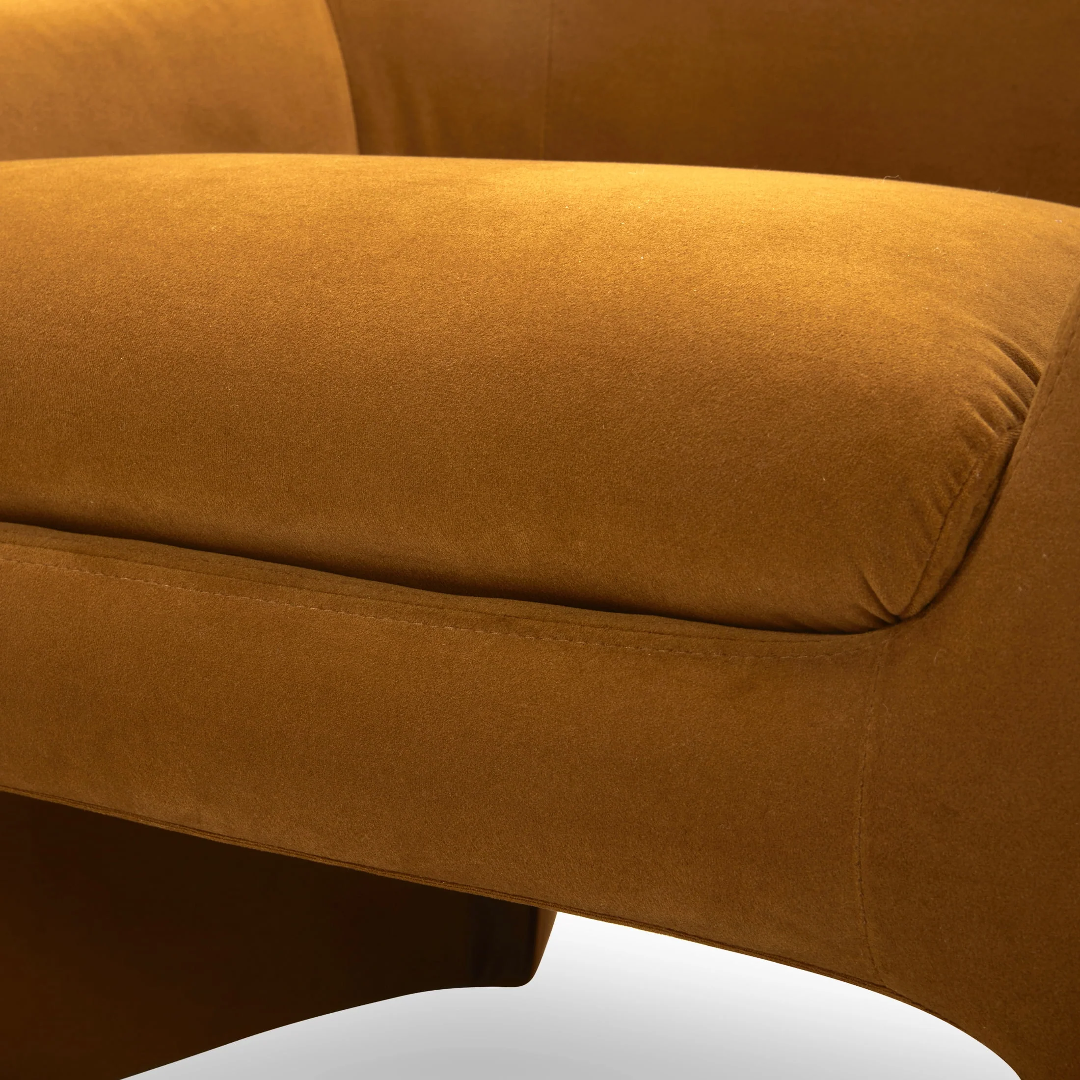 Better Homes & Gardens Emerson Curvy Accent Chair, Truffle Brown Boucle