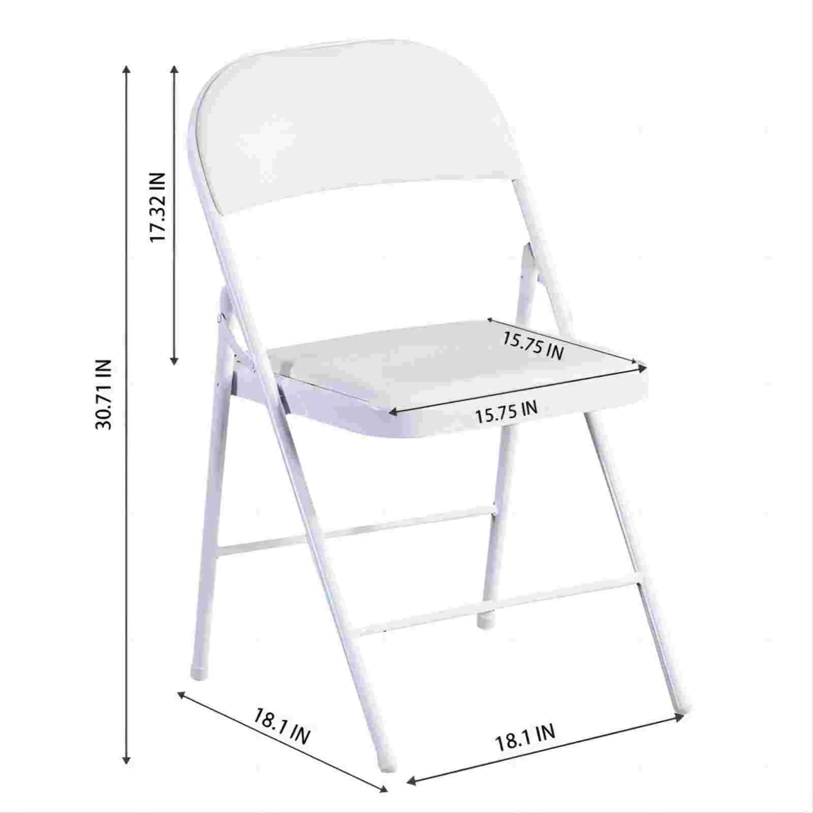 Harigal Padded Folding Chair (4 Pack), Black