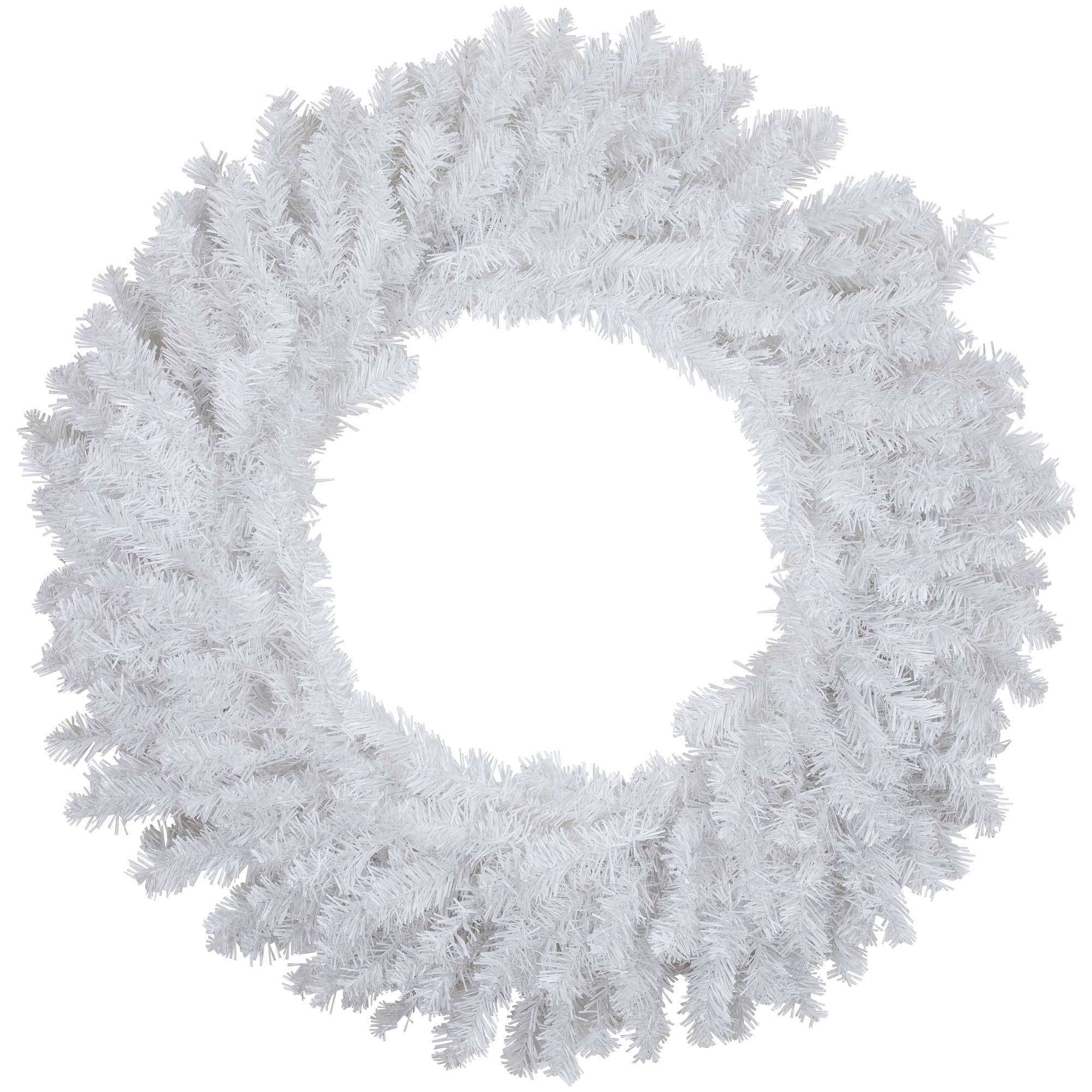 Northlight Unlit White Canadian Pine Artificial Christmas Wreath, 24
