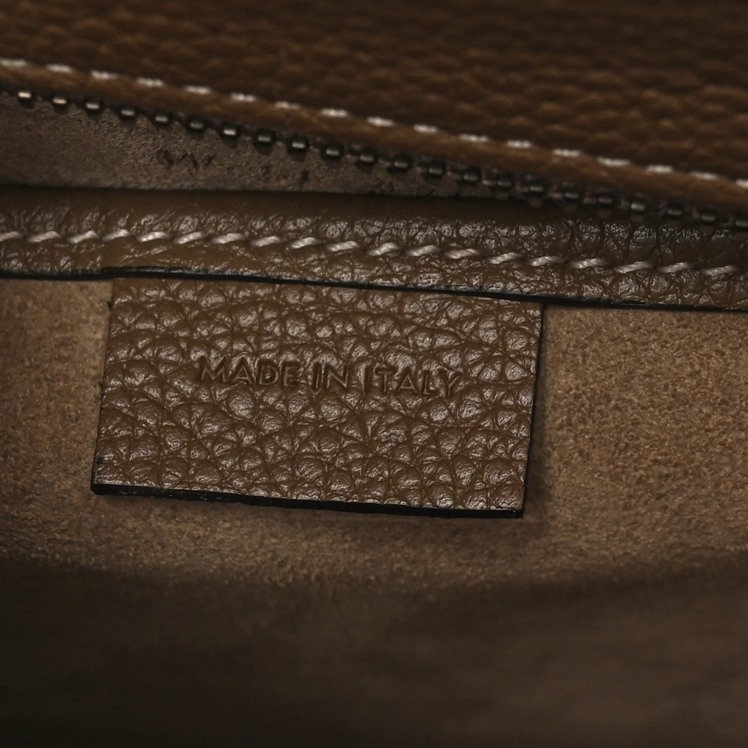 Drummed Calfskin Nano Luggage Souris