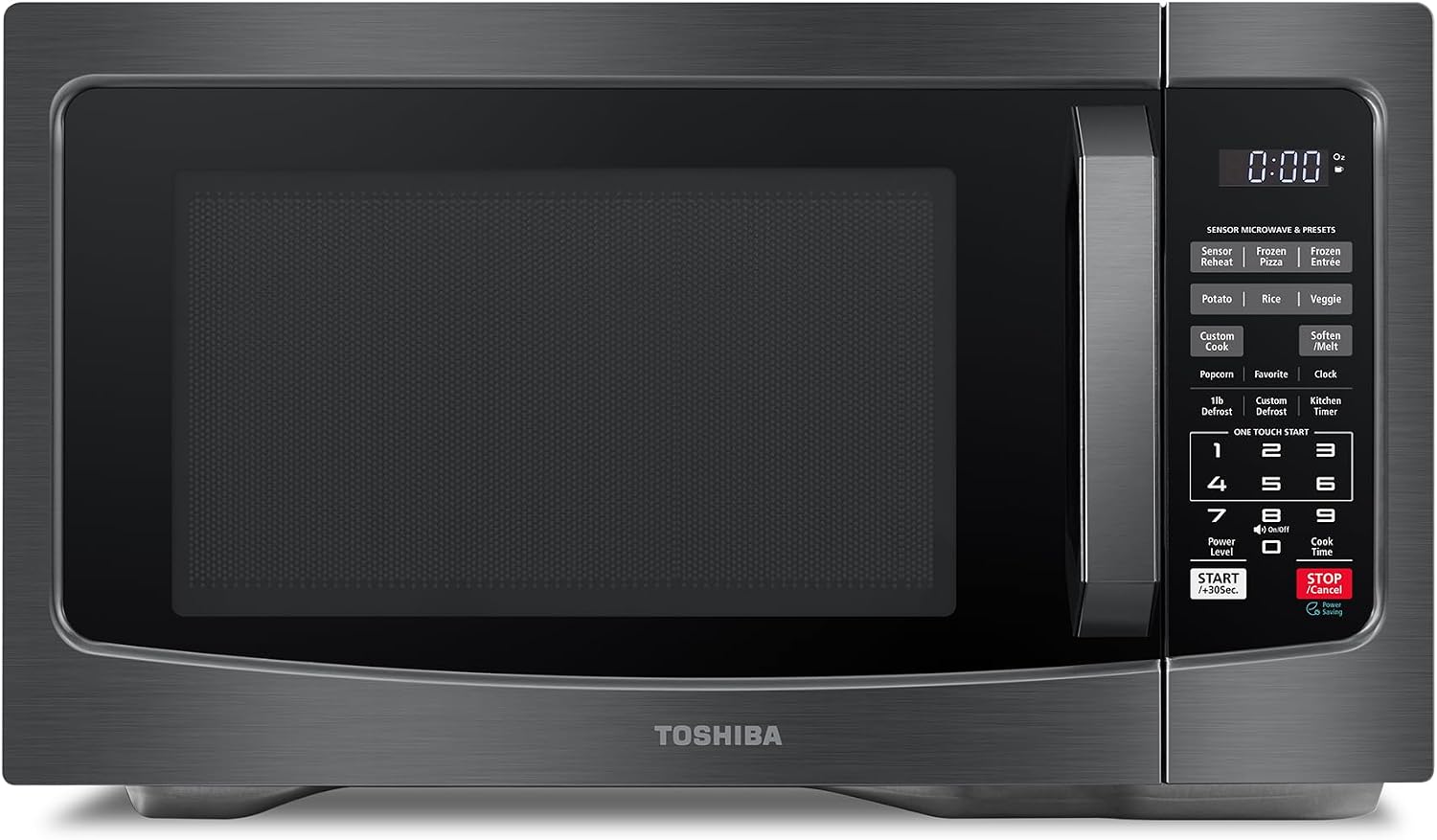 TOSHIBA Air Fryer Combo Microwave, 1.0 Cu.Ft, Black Stainless Steel