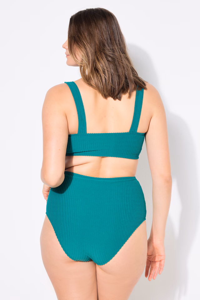 Structured high-waist panty bikini brief