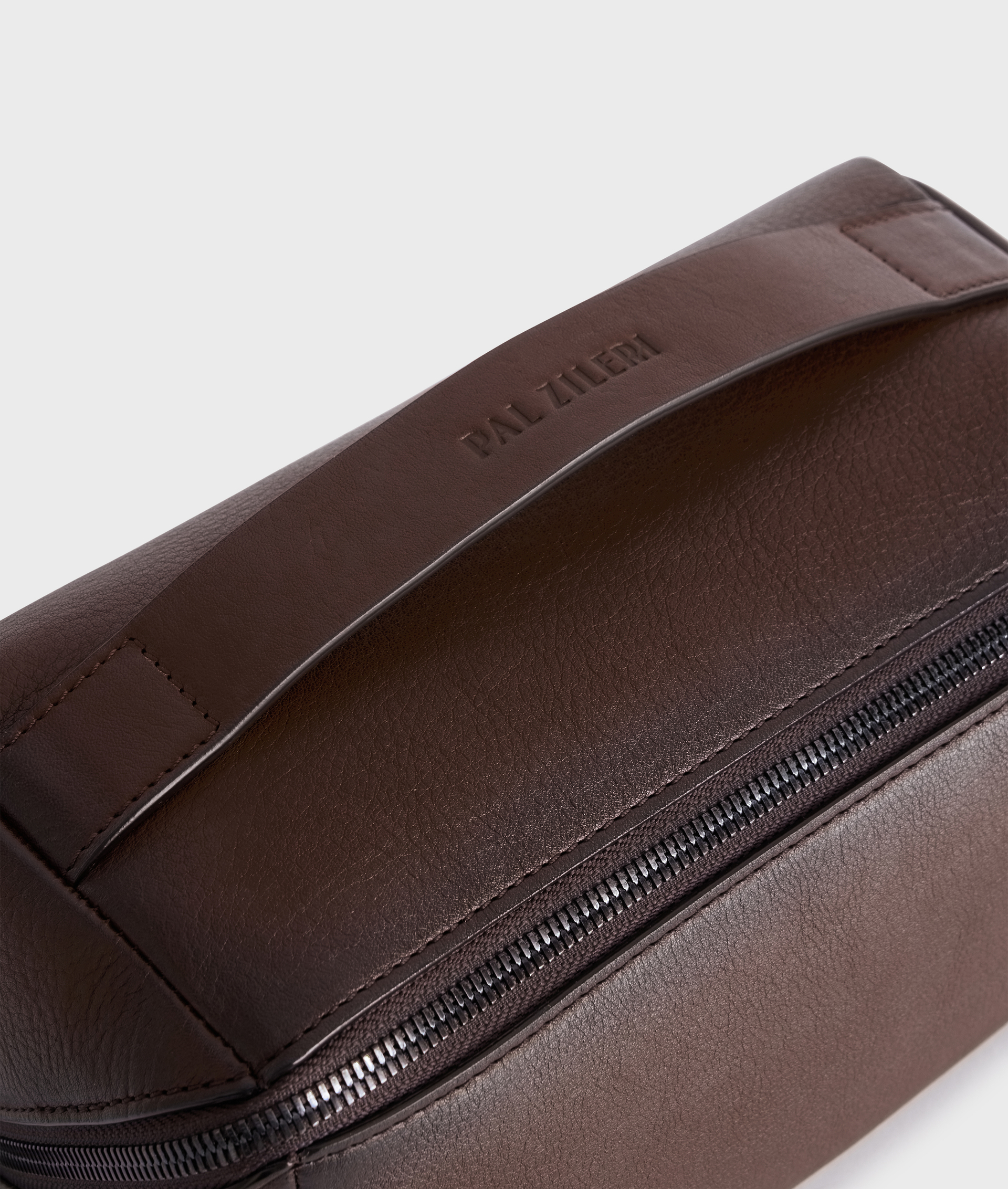 BEAUTYCASE IN VEGETABLE TANNED LEATHER BROWN