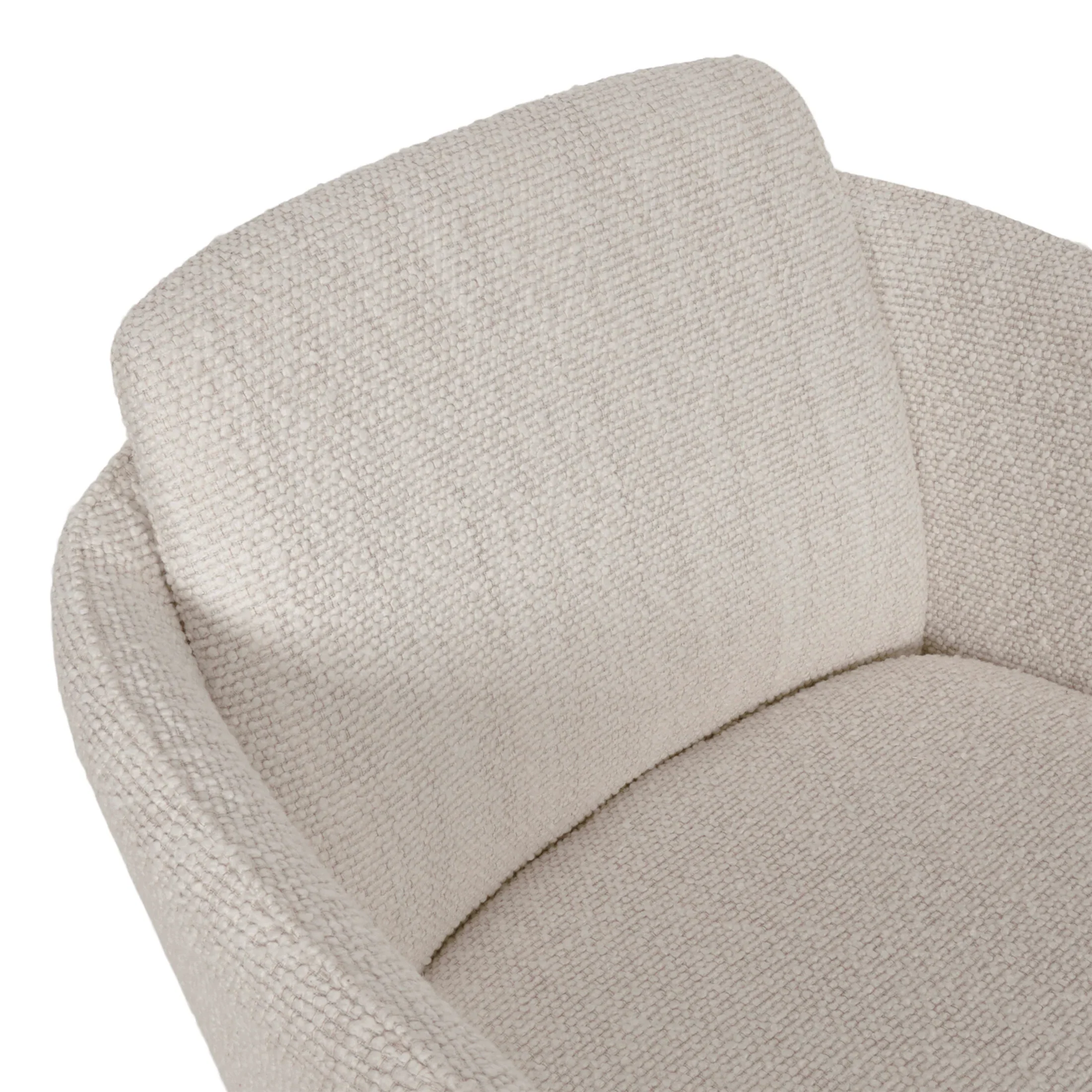 Better Homes & Gardens Juliet Office Chair, Ivory Boucle and Matte Black