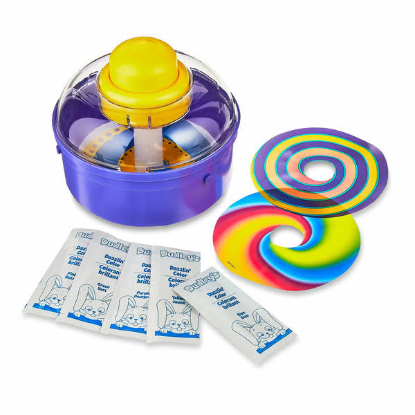 Dudley's Spin An Egg Easter Egg Decorating Kit, Green, Blue, Yellow, Plastic, 1 Set