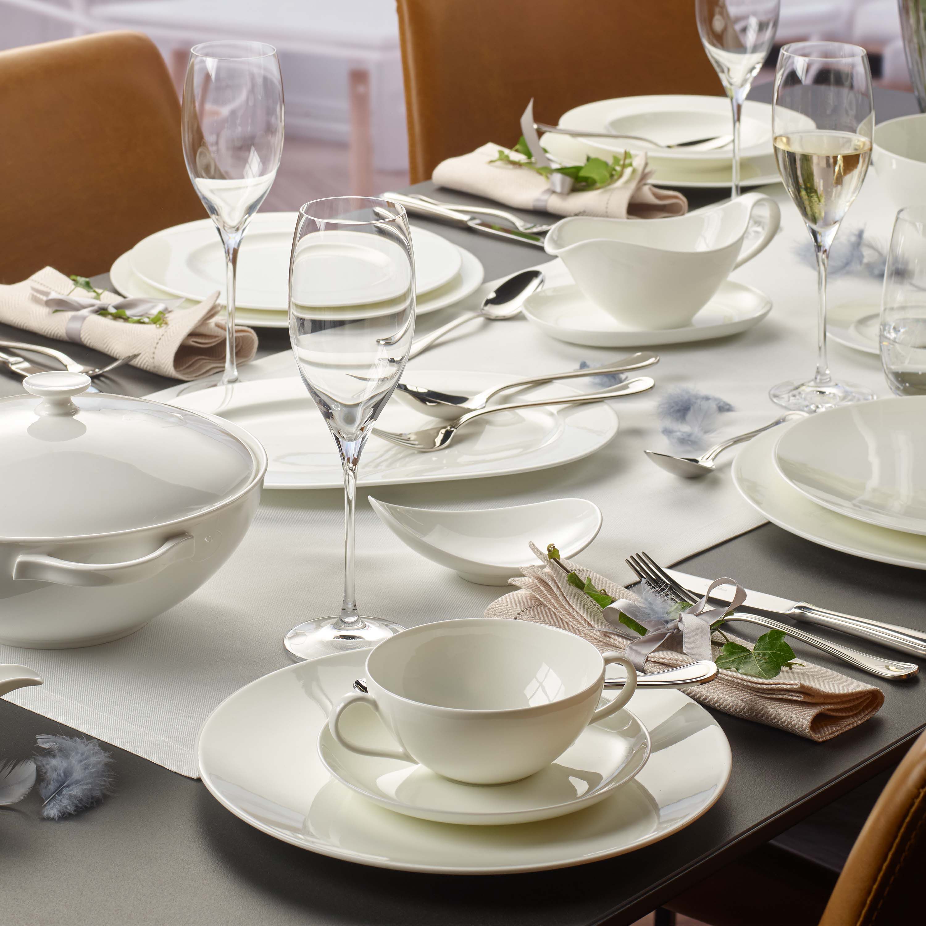 Anmut Soup cup - White, Premium Bone Porcelain