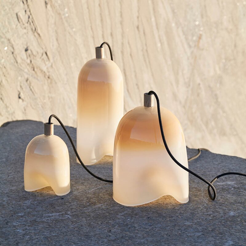Klem lampe liten 18 cm pearl