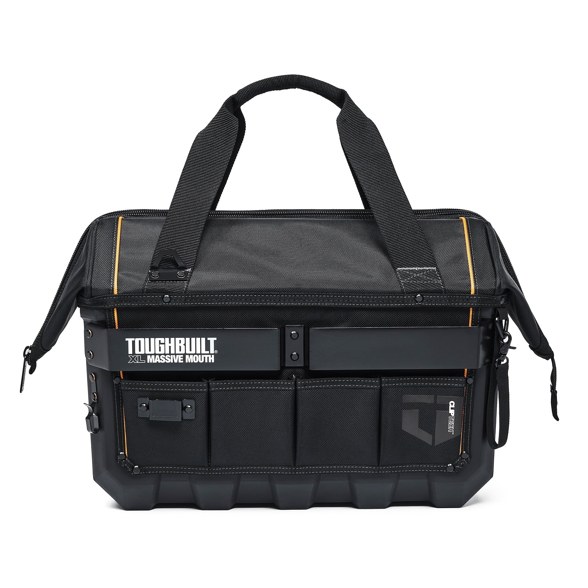 ToughBuilt Waterproof Tool Bag Pouch Organizer, XL Massive Mouth, Black