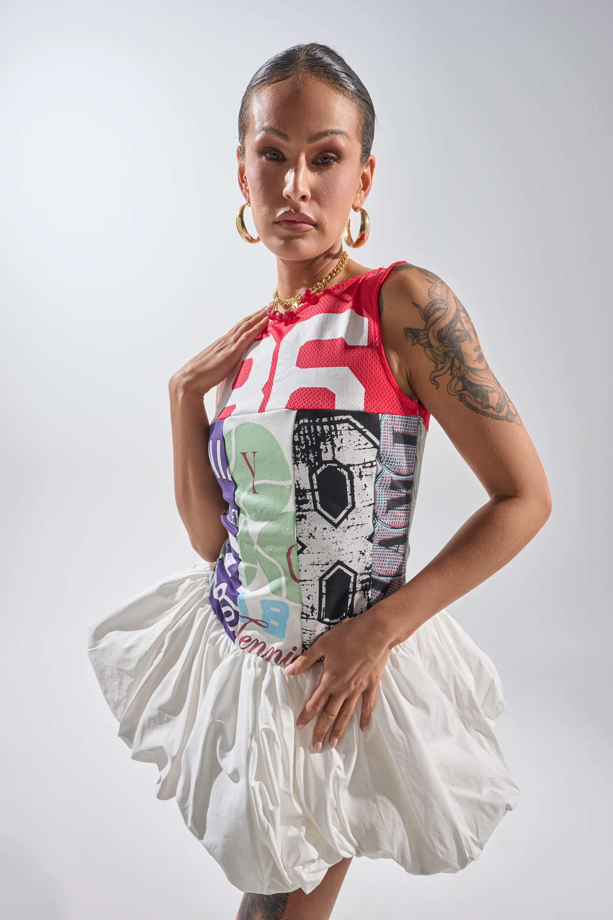 TEAM SPIRIT BUBBLE MINI DRESS - Akira Store