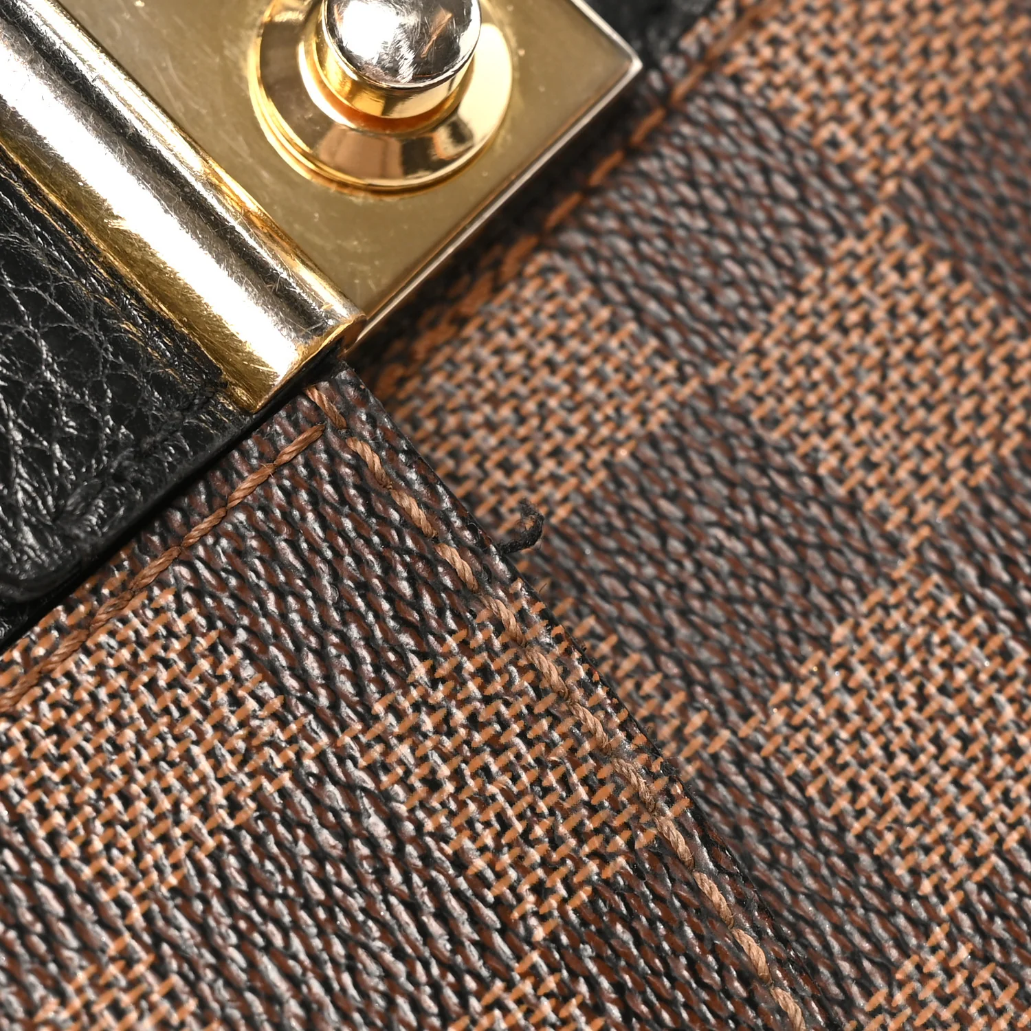 Damier Ebene Cuir Taurillon Wight Black
