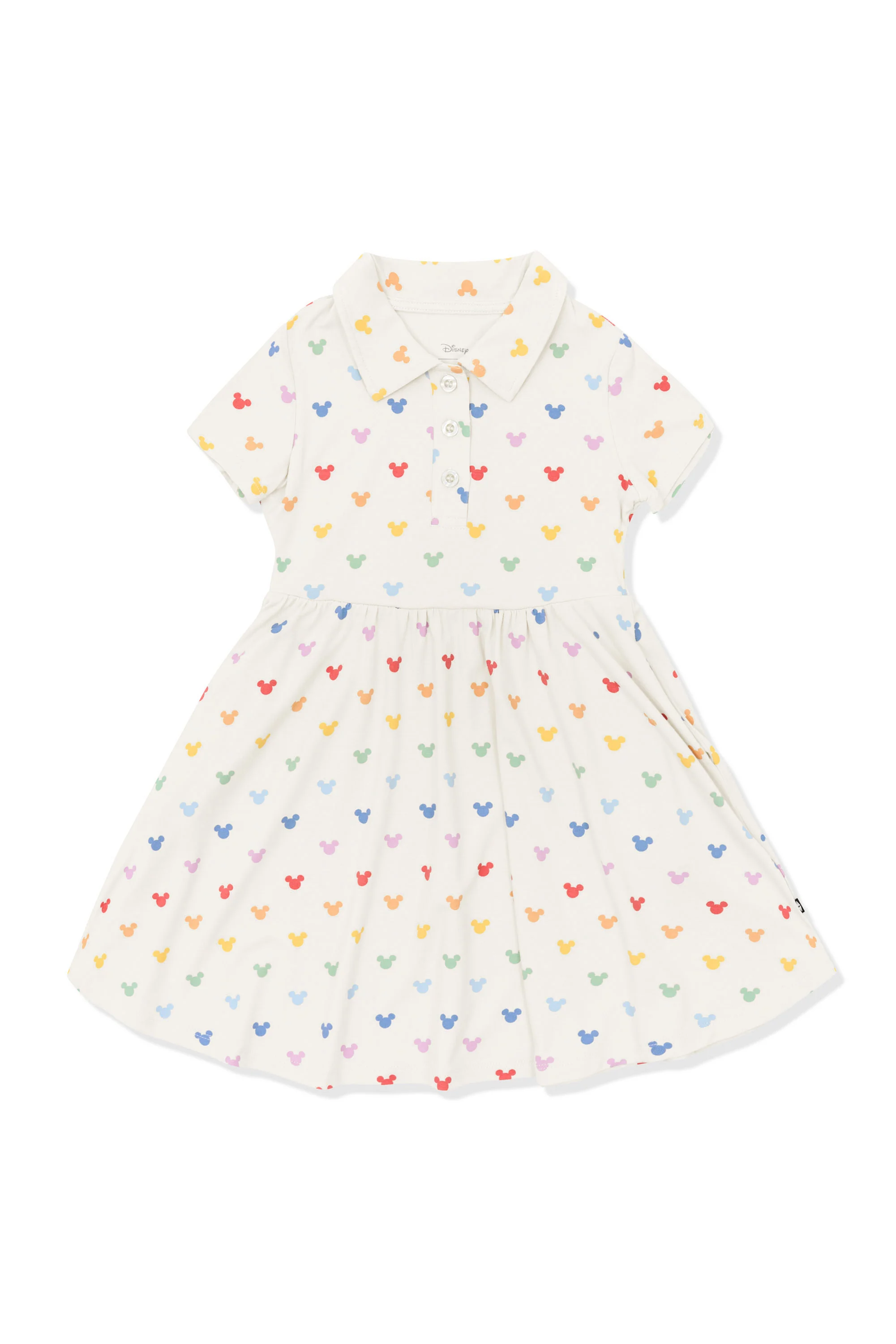 Polo Dress in Pastel Mickey Mouse
